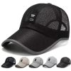 2023 Men's Mesh Baseball Cap Breathable Summer Caps Dad Hat Outdoor Fishing Hats Bone Gorras Snapback Trucker Cap