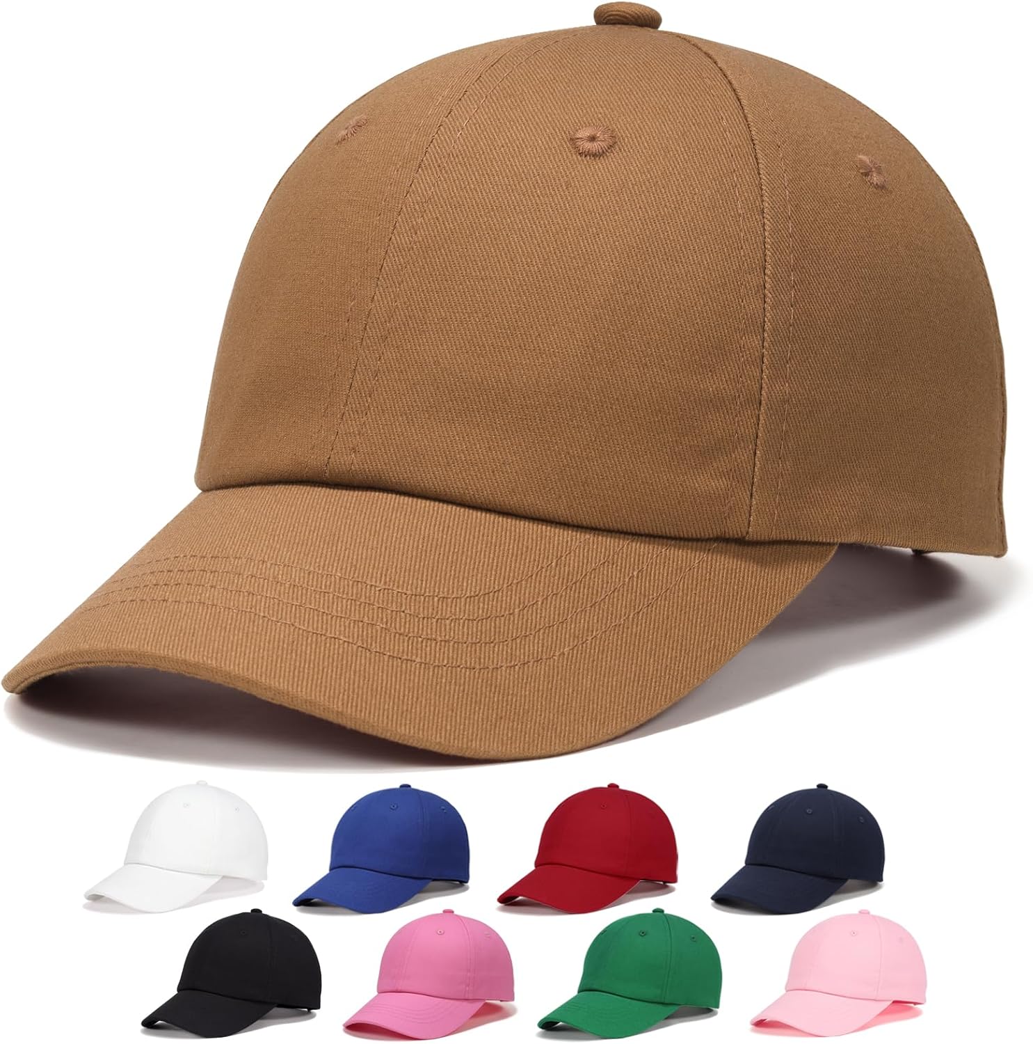 WILLPORT Kids Baseball Cap for Age 2-9,Adjustable Cotton Toddler Baseball Hat for Boys & Girls