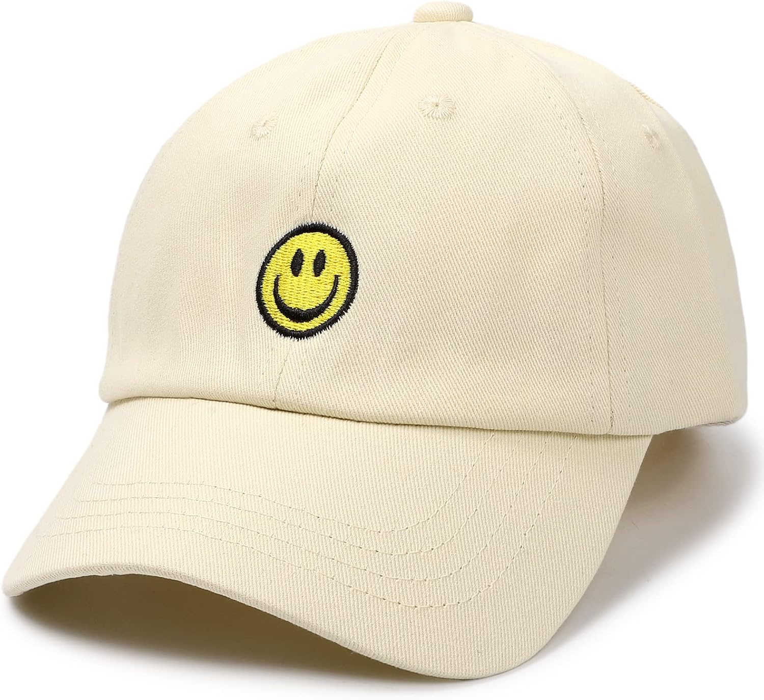 SONMONY Smile Face Toddler Baseball Cap Boy Baseball Hats Kids Washed Funny Hats Adjustable Cute Caps for 3-12 Years