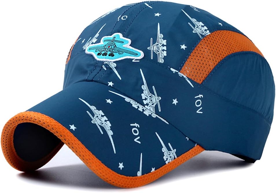 Home Prefer Kids Lightweight Quick Drying Sun Hat Airy Mesh UV Protection Caps Boys Girls UPF50 Baseball Caps Run Beach Water