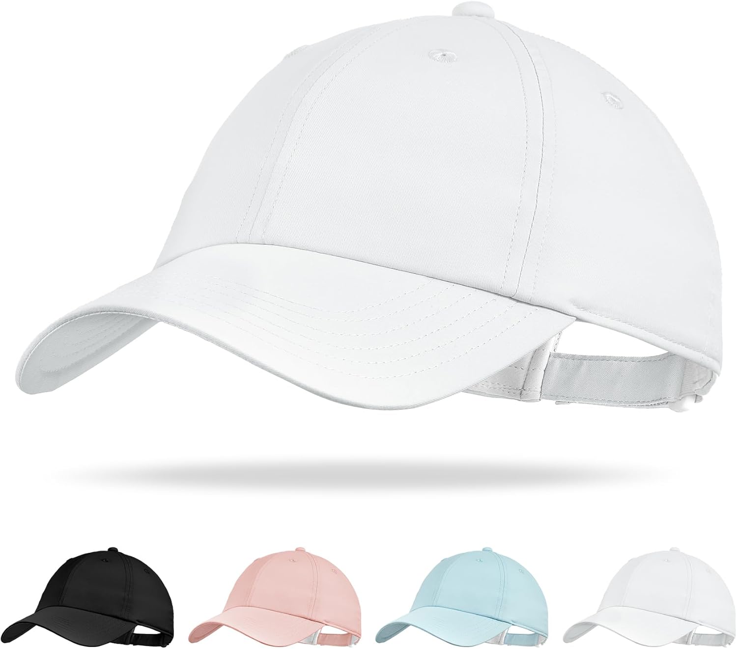Sukeen Kids Sports Baseball Cap for Boys Girls Lightweight UPF 50+ Water Resistant Youth Plain Hat for Running, Tennis, Golf