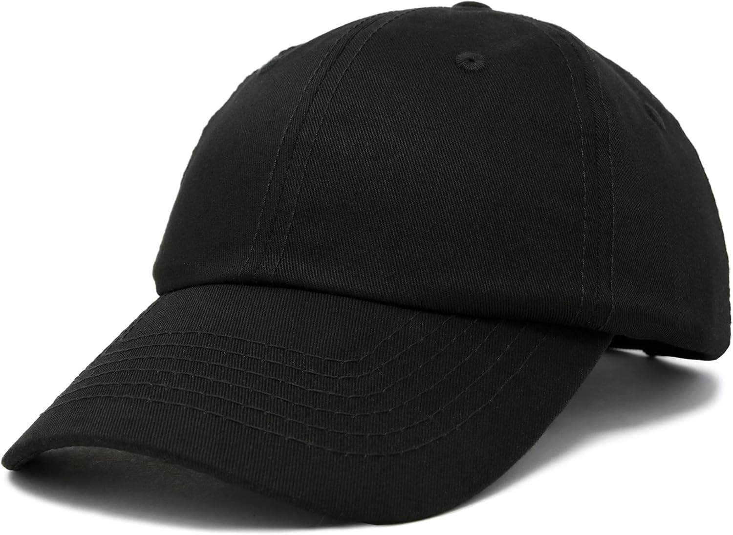 DALIX Youth Childrens Cotton Cap Plain Hat Black Khaki Navy Pink Red White
