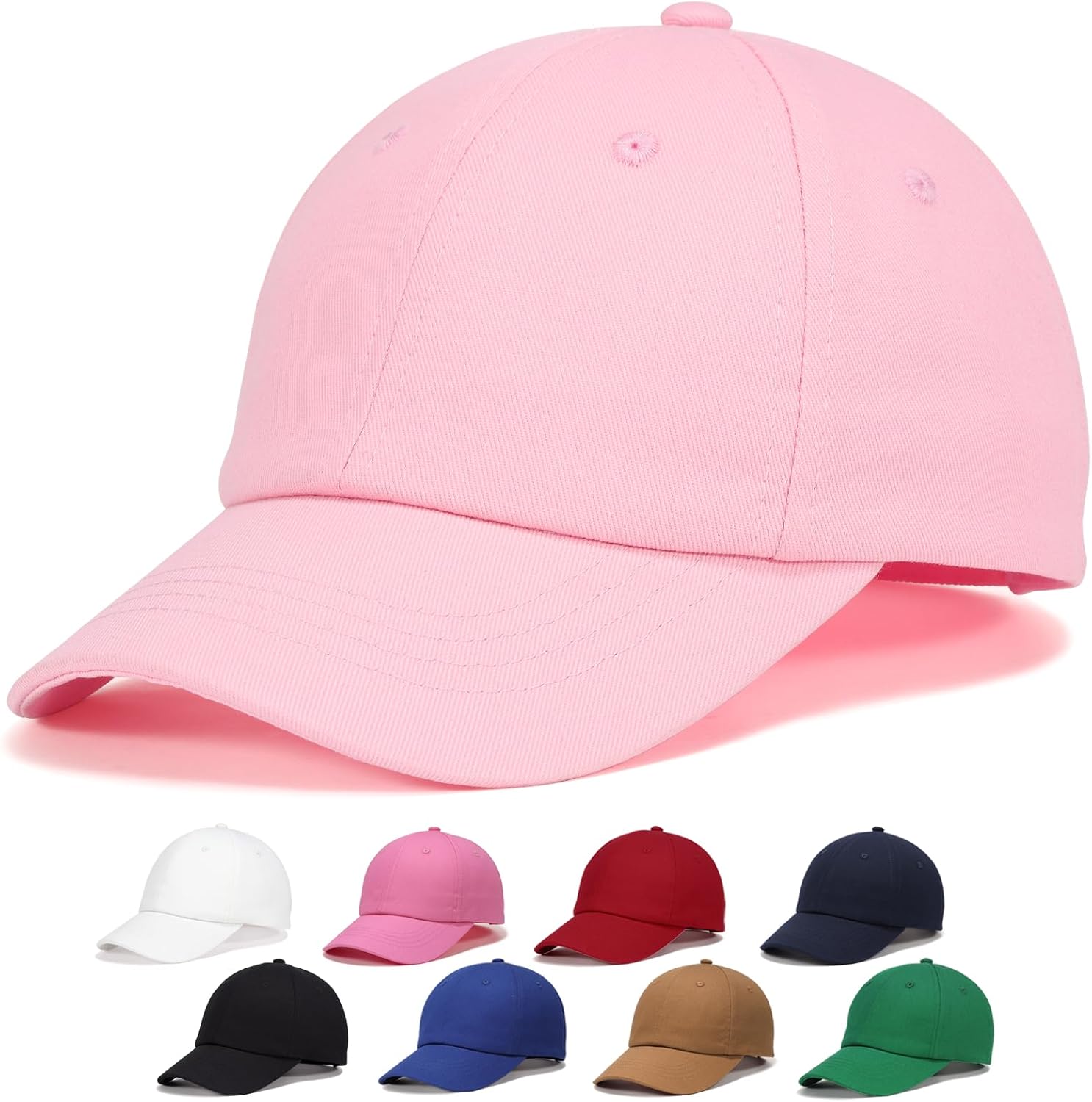 WILLPORT Kids Baseball Cap for Age 2-9,Adjustable Cotton Toddler Baseball Hat for Boys & Girls