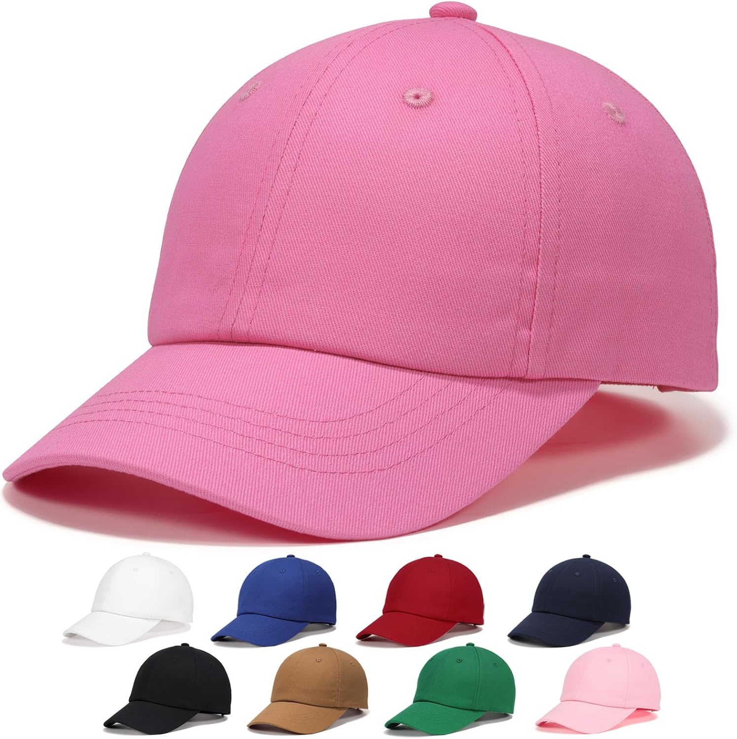 WILLPORT Kids Baseball Cap for Age 2-9,Adjustable Cotton Toddler Baseball Hat for Boys & Girls