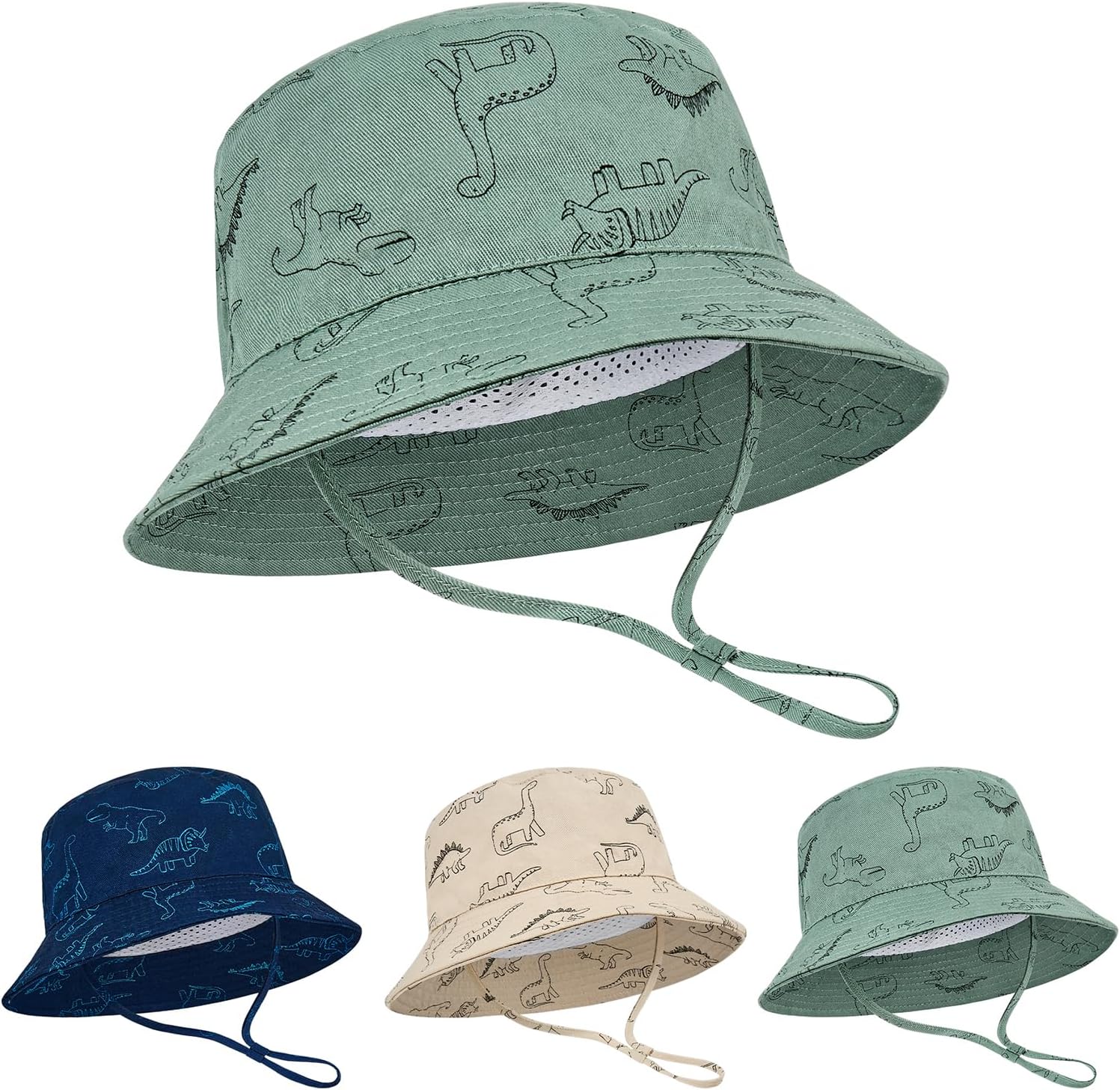 Durio Baby Sun Hat - UPF50+ Wide Brim Bucket Hats for Infant Newborn, Outdoor Sun Protection Beach Hat for Toddler Boys Girls