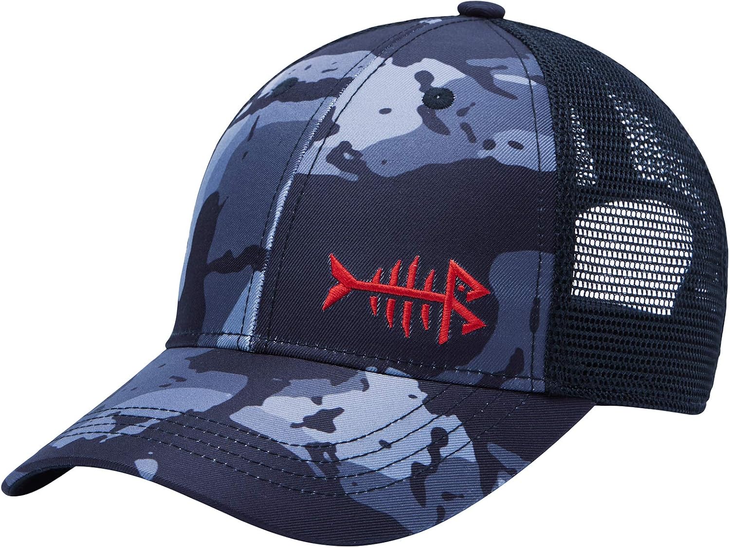 BASSDASH Kids Youth Fishing Sun Hat Mesh Back Adjustable Baseball Trucker Cap for Boys Girls Toddler