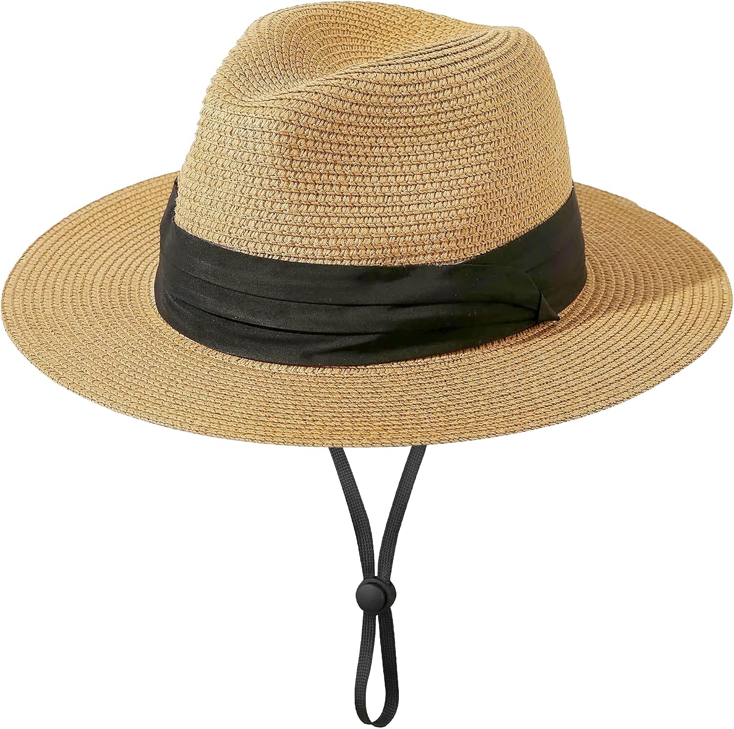Kids Straw-Sun-Hat Boys Panama-Beach-Hat Girls Wide-Brim Sun Protection Fedora-Straw-Hat fit for 5-9T Summer-Outdoor