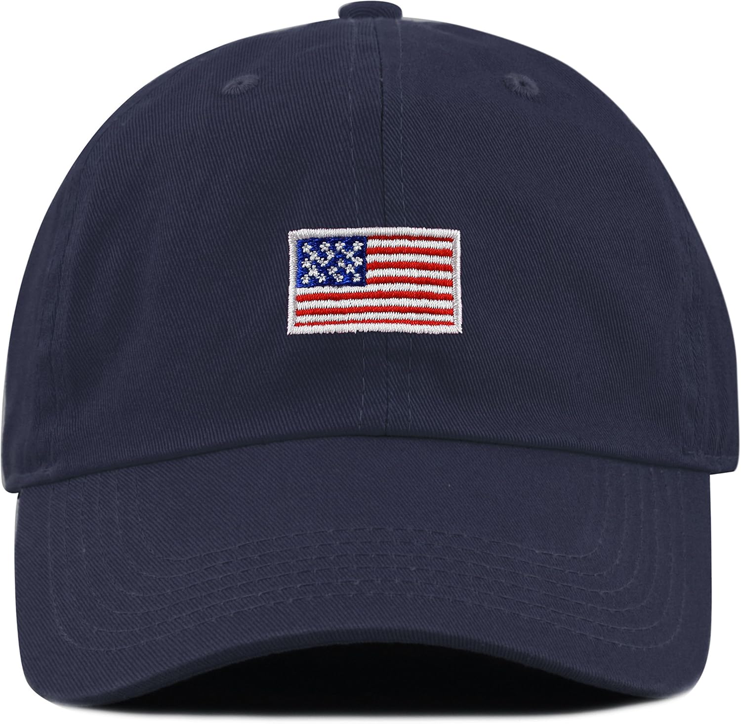 The Hat Depot Kids American Flag & Cute Embroidery Cotton Baseball Cap Hat